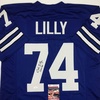 image:imageAutographedSigned Bob Lilly HOF 80 Dallas Retro Blue Football Jersey JSA COA