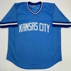 image:imageAutographedSigned Bret Saberhagen Kansas City Light Blue Baseball Jersey JSA COA