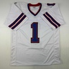 image:imageAutographedSigned Coach Marv Levy HOF 01 Buffalo White Football Jersey Beckett BAS COA