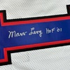 image:imageAutographedSigned Coach Marv Levy HOF 01 Buffalo White Football Jersey Beckett BAS COA