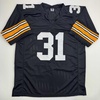 image:imageAutographedSigned Donnie Shell Pittsburgh Black Football Jersey JSA COA
