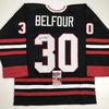 image:imageAutographedSigned Ed Belfour Chicago Black Hockey Jersey JSA COA