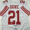 image:imageAutographedSigned Frank Gore San Francisco White Football Jersey Beckett BAS COA