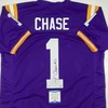 image:imageAutographedSigned JaMarr Chase LSU Purple College Football Jersey Beckett BAS COA