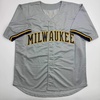 image:imageAutographedSigned Jacob Misiorowski Milwaukee Grey Baseball Jersey JSA COA