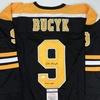 image:imageAutographedSigned Johnny John Bucyk HOF 1981 Boston Black Hockey Jersey JSA COA