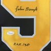image:imageAutographedSigned Johnny John Bucyk HOF 1981 Boston Black Hockey Jersey JSA COA