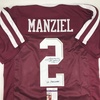 image:imageAutographedSigned Johnny Manziel 12 Heisman Texas AampM Maroon College Football Jersey JSA COA