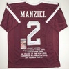 image:imageAutographedSigned Johnny Manziel 12 Heisman Texas AampM Maroon Stat College Football Jersey JSA COA