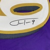 image:imageAutographedSigned Justin Tucker 66 Yard GW FG Stat Baltimore Purple Football Jersey JSA COA