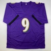 image:imageAutographedSigned Justin Tucker 66 Yard GW FG Stat Baltimore Purple Football Jersey JSA COA