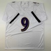 image:imageAutographedSigned Justin Tucker Baltimore White Football Jersey JSA COA