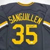 image:imageAutographedSigned Manny Sanguillen Pittsburgh Black Baseball Jersey JSA COA