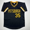 image:imageAutographedSigned Manny Sanguillen Pittsburgh Black Baseball Jersey JSA COA