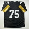 image:imageAutographedSigned Mean Joe Greene HOF 87 Pittsburgh Black Football Jersey JSA COA
