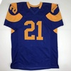 image:imageAutographedSigned Nolan Cromwell Los Angeles LA Blue Football Jersey JSA COA