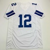 image:imageAutographedSigned Roger Staubach Dallas White Football Jersey Beckett BAS COA