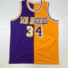 image:imageAutographedSigned Shaquille Shaq ONeal Los Angeles LA Split Basketball Jersey Beckett BAS COA