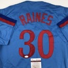 image:imageAutographedSigned Tim Raines Montreal Blue Baseball Jersey JSA COA