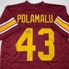 image:imageAutographedSigned Troy Polamalu USC Southen Cal Maroon College Football Jersey Beckett BAS COA