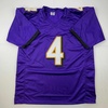image:imageAutographedSigned Zay Flowers Baltimore Purple Football Jersey JSA COA