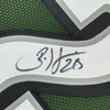 image:imageFramed AutographedSigned Brian Dawkins 33x42 Philadelphia Green Football Jersey JSA COA