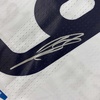 image:imageFramed AutographedSigned Karim Benzema 35x39 Real Madrid 201617 White Soccer Jersey Beckett BAS COA
