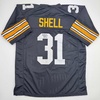 image:imageAutographedSigned Donnie Shell Pittsburgh Black Football Jersey JSA COA