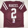 image:imageAutographedSigned Johnny Manziel 12 Heisman Texas AampM Maroon College Football Jersey JSA COA