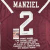 image:imageAutographedSigned Johnny Manziel 12 Heisman Texas AampM Maroon Stat College Football Jersey JSA COA