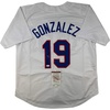 image:imageAutographedSigned Juan Gonzalez Texas White Baseball Jersey JSA COA