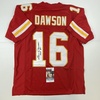 image:imageAutographedSigned Len Dawson HOF 87 Kansas City Red Football Jersey JSA COA