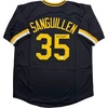 image:imageAutographedSigned Manny Sanguillen Pittsburgh Black Baseball Jersey JSA COA