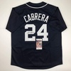 image:imageAutographedSigned Miguel Cabrera Detroit Blue Baseball Jersey JSA COA