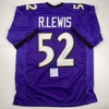 image:imageAutographedSigned Ray Lewis Baltimore Purple Football Jersey PSADNA COA