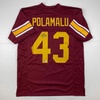 image:imageAutographedSigned Troy Polamalu USC Southen Cal Maroon College Football Jersey Beckett BAS COA