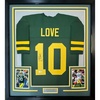 image:imageFramed AutographedSigned Jordan Love 35x39 Green Bay Color Rush Football Jersey Beckett BAS COA