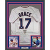 image:imageFramed AutographedSigned Mark Grace 33x42 Chicago White Baseball Jersey JSA COA