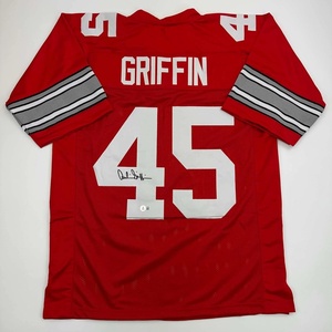 image:imageAutographedSigned Archie Griffin Ohio State Red College Football Jersey Beckett BAS COA