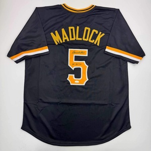 image:imageAutographedSigned Bill Madlock Pittsburgh Black Baseball Jersey JSA COA