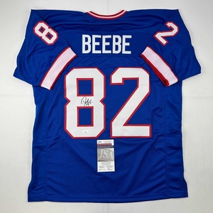 image:imageAutographedSigned Don Beebe Buffalo Blue Football Jersey JSA COA