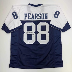 image:imageAutographedSigned Drew Pearson Dallas Thanksgiving Football Jersey JSA COA