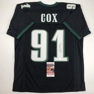 image:imageAutographedSigned Fletcher Cox Philadelphia Black Football Jersey JSA COA