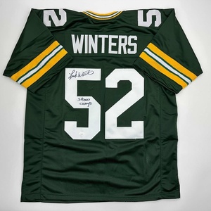 image:imageAutographedSigned Frank Winters SB XXXI Champs Green Bay Green Football Jersey JSA COA