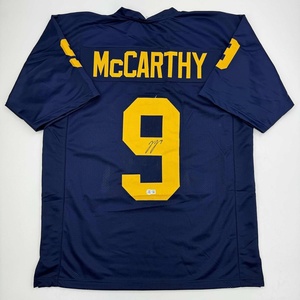 image:imageAutographedSigned JJ JJ McCarthy Michigan Blue College Football Jersey Beckett BAS COA