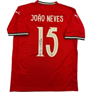 image:imageAutographedSigned Joao Neves Portugal Soccer Team World Cup Jersey JSA COA