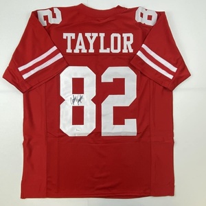 image:imageAutographedSigned John Taylor San Francisco Red Football Jersey JSA COA