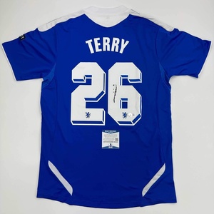 image:imageAutographedSigned John Terry Chelsea FC 2012 Final Blue Soccer Futbol Jersey Beckett BAS COA