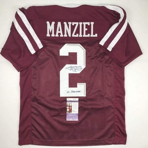 image:imageAutographedSigned Johnny Manziel 12 Heisman Texas AampM Maroon College Football Jersey JSA COA