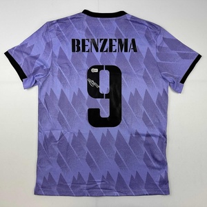 image:imageAutographedSigned Karim Benzema Real Madrid 202223 Purple Soccer Jersey Beckett BAS COA